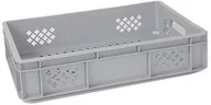 Pojemniki przemysłowe - Artech Pojemnik skrzynka plastikowa niska EURO 130-5 SZARA AZART niska 130 SZARA AZART - miniaturka - grafika 1