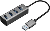 Gadżety USB - Yenkee Yenkee hub USB YHB 4300 metalowy 4× USB 3.0 - miniaturka - grafika 1