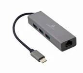 Huby USB - Gembird Adapter Usb-c -> Lan RJ-45 1GB Na Kablu - miniaturka - grafika 1