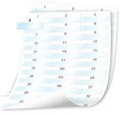 Taśmy do drukarek barwiące - Dymo XTL 1008 szt laminowanych etykiet na kable i przewody 54 mm x 23 mm 1908557 - miniaturka - grafika 1