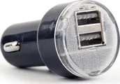 Ładowarki samochodowe - Energenie Ładowarka samochodowa z dwoma wyjściami USB EG-U2C2A-CAR-02 - miniaturka - grafika 1