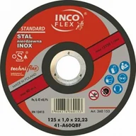 Akcesoria do elektronarzędzi - Flex Inco Inco tarcza do metalu Inox 125x1,0 M411-125-1.0-22B60Q M411-125-1.0-22B60Q - miniaturka - grafika 1