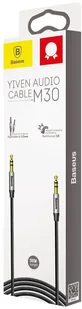 Baseus KABEL AUX BASEUS YIVEN AUDIO M30 0,5M SILVER/BLACK - Darmowe płatności online! KAB-BAS-YIV-SILBK / CAM30-AS1 - Kable - miniaturka - grafika 4