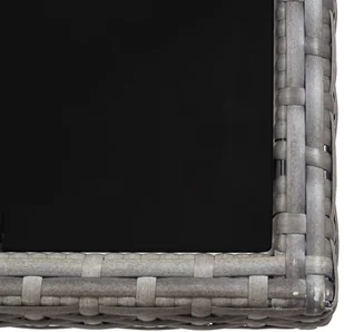 vidaXL 17-cz. zestaw mebli do ogrodu z poduszkami, rattan PE, antracyt - Meble ogrodowe - miniaturka - grafika 6