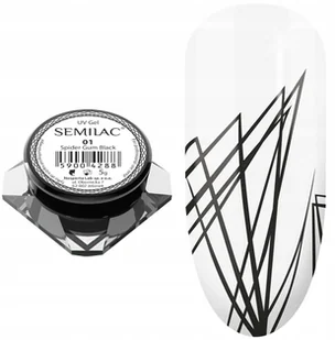 Semilac żel do zdobień SPIDER GUM czarny 01 BLACK 59004288 - Żele do paznokci - miniaturka - grafika 2
