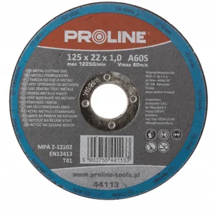 PROLINE Tarcza do cięcia metalu T41 180mm 44118 44118 - Akcesoria do elektronarzędzi - miniaturka - grafika 2