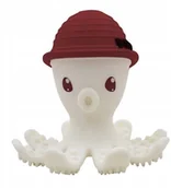 Gryzaki dla dzieci - Mombella Silikonowy Gryzak zabawka Ośmiornica Red - miniaturka - grafika 1