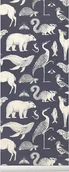 Tapety - Ferm Living Tapeta Katie Scott Animals granatowa 100235403 - miniaturka - grafika 1