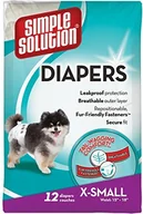 Sprzęt podróżny i transportery dla psów - simple solution Proste rozwiązanie pieluchy jednorazowe, x-small, beżowy - miniaturka - grafika 1