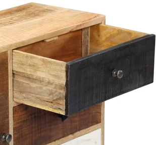 vidaXL vidaXL Szafka, 88 x 30 x 73 cm, lite drewno mango - Szafki do salonu - miniaturka - grafika 6