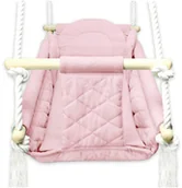 Wyposażenie pokoiku dziecięcego - Huśtawka z funkcją spania różowa L3-E19 - miniaturka - grafika 1