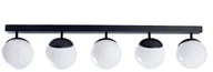 Lampy sufitowe - EULUNA Lampa sufitowa Sfera 5-pkt. szkło/czarna - miniaturka - grafika 1