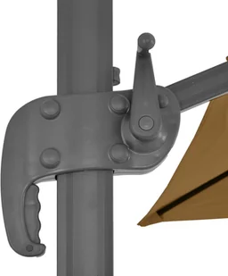 vidaXL Parasol ogrodowy z przenośną podstawą, taupe - Parasole ogrodowe - miniaturka - grafika 8