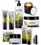 Zestawy kosmetyków damskich - INDIA Cosmetics Zestaw NATURALNYCH kosmetyków konopnych z BALSAMEM i PEELINGIEM - miniaturka - grafika 1