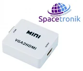 Inne akcesoria audio-wideo - Spacetronik Konwerter VGA + audio na HDMI SPVA-H01 HDMIVGASPVAH01 - miniaturka - grafika 1