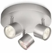 Lampy sufitowe - Philips Okrągła lampa sufitowa LED STAR, 3-pkt., odchylana - miniaturka - grafika 1