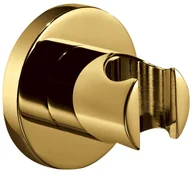 Wieszaki łazienkowe - Omnires Uchwyt prysznicowy punktowy 6x6x5 cm złoty 8873AGL - miniaturka - grafika 1