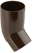 Rynny i akcesoria - Marley Kolanko rynnowe średnica 5 3 cm kąt 87 st. brązowe - miniaturka - grafika 1