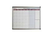 Planery - Allboards Planer miesięczny suchościeralny w ramie aluminiowej 90x60 cm PL96M - miniaturka - grafika 1