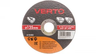 Verto Tarcza do cięcia metalu 125x1.5x22mm, , 61H402 - Tarcze do pił - miniaturka - grafika 2