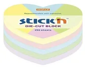 Notesy i bloczki - STICK N NOTES SERCE, 64X67MM, MIX 5 KOL. PASTELOWYCH, 250KART. 21835 - miniaturka - grafika 1
