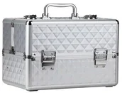 Kosmetyczki, organizery i kuferki - Molly Lac Kuferek kosmetyczny M na lakiery Diamond 3D biały - miniaturka - grafika 1