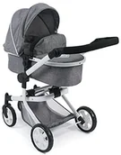 Wózki dla lalek - Bayer Chic 2000 Chic 2000 595-76 wózek dla lalek kombi Mika, szary 595-76 - miniaturka - grafika 1