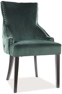 Krzesła - Signal KRZESŁO GEORGE VELVET CZARNY STELAŻ/ZIELONY GEORGEVCZ - miniaturka - grafika 1