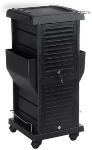 Barbiero Pomocnik fryzjerski z żaluzją NG-ST006 Czarny NG-ST006 - Meble fryzjerskie - miniaturka - grafika 2