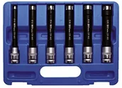 Klucze i nasadki - BGS profil nasadowy E-zastosowania zestaw 12,5 MM, 1/2 cala, wyjątkowo długie, E10  20, 6-częściowy, 2028 2028 - miniaturka - grafika 1