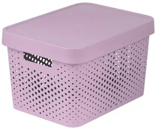 Curver Pojemnik ażurowy z przykrywką 17 L Infinity różowy CUR-229152 - Pojemniki łazienkowe - miniaturka - grafika 3