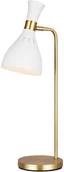 Lampy stojące - Feiss Joan lampka biało mosiężna FE-JOAN-TL-MW - FE-JOAN-TL-MW - miniaturka - grafika 1