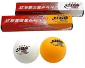 Tenis stołowy - Pilki do tenisa stołowego DOUBLE HAPPINESS DHS białe - miniaturka - grafika 1