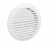 Kratki wentylacyjne - Parkanex Okrągła Z Siatką 100MM Biała - miniaturka - grafika 1