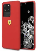 Etui i futerały do telefonów - Ferrari Hardcase FESSIHCS69RE S20 Ultra G988 czerwony/red Silicone hurtel-60971-0 - miniaturka - grafika 1