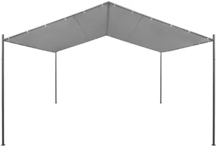 vidaXL Altanka ogrodowa ze stali, 400x400x260 cm, antracytowa - Altany ogrodowe - miniaturka - grafika 2