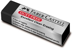 Faber-Castell Gumka do mazania Dust Free Czarna FC6590 - Gumki biurowe - miniaturka - grafika 2