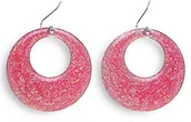 Stroje karnawałowe - Widmann 03525 - błyszczące kolczyki, jeden rozmiar, różowy 03525 - miniaturka - grafika 1