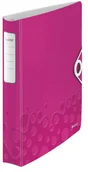 Segregatory - Leitz Segregator A4 WOW 4r. SoftClick - różowy - miniaturka - grafika 1