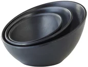 Wyposażenie lokali gastronomicznych - APS Miska okrągła asymetryczna z melaminy 0,08 l, czarna | Zen 84349 - miniaturka - grafika 1