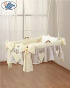 Łóżeczka i kojce - Kosz Mojżesza wiszący- Amelie kremowy - miniaturka - grafika 1