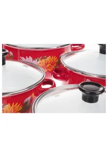 Klausberg Zestaw Garnków Emaliowanych 10 ele Kb-7170-BG KB-7170-BG - Zestawy garnków i patelni - miniaturka - grafika 4