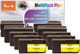 Peach sprężystego wypełnienia 10er Pack wkłady atramentowe, XL, kompatybilny z HP No. 950 X L, No. 951 X L PI300-687 - Tusze zamienniki - miniaturka - grafika 2