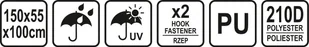 Lund POKROWIEC NA GRILLA 150 X 55 X 100CM - Akcesoria do grilla Lund POKROWIEC NA GRILLA 150 X 55 X 100CM - Akcesoria do grilla - miniaturka - grafika 2
