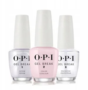 OPI Zestaw 3w1 Gel Break Baza+Kolor+Top - Odżywki do paznokci - miniaturka - grafika 2