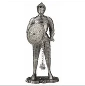 Figurki dekoracyjne - Veronese CYNOWY RYCERZ Z TARCZĄ I KORBACZEM (ZT08531AA) - miniaturka - grafika 1