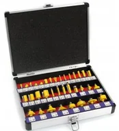 Akcesoria do elektronarzędzi - MAR-POL Zestaw frezów do drewna 35szt frezy kształtowe M22550 - miniaturka - grafika 1