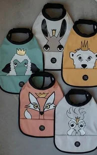 Baby Livia Baby Livia Śliniak Grey Łoś 100-9 kidsinspirations-1498-0 - Śliniaki i fartuszki - miniaturka - grafika 3