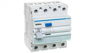 Hager Wyłącznik różnicowoprądowy 4P 63A 0.3A typ A CFA463J CFA463J - Wyłączniki światła i elektryczne - miniaturka - grafika 2