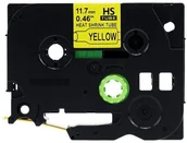 Taśmy do drukarek barwiące - Brother Aimotech Rurka koszulka) termokurczliwa zamiennik do 11.7mm/1.5m żółta czarny nadruk HSE-631 HSE631 - miniaturka - grafika 1